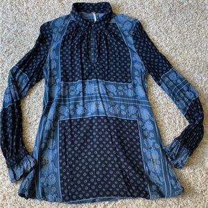 Free People Long Sleeve Flowy Blouse